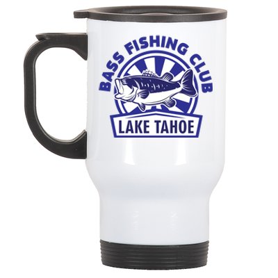 Bass Fishing Club Lake Tahoe Stainless Steel Travel Mug