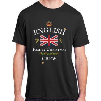 British Family Christmas Crew Union Jack Flag United Kingdom Cute Gift Adult ChromaSoft Performance T-Shirt