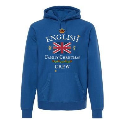 British Family Christmas Crew Union Jack Flag United Kingdom Cute Gift Premium Hoodie