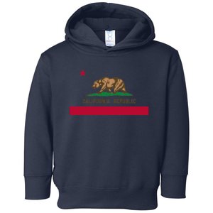 Bear Flag California Republic State Flag Of California Toddler Hoodie