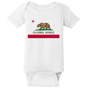 Bear Flag California Republic State Flag Of California Baby Bodysuit