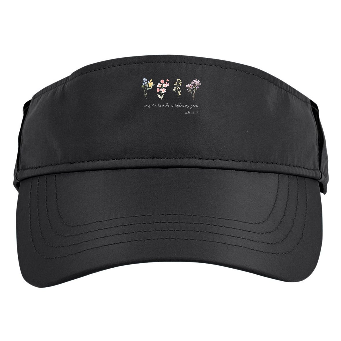 Boho Floral Consider How The Wildflowers Grow Motivational Adult Drive Performance Visor