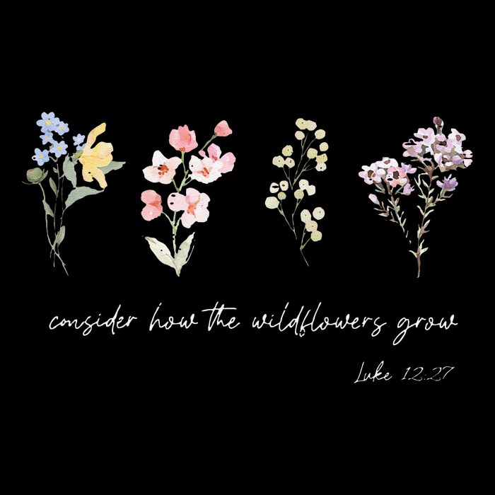 Boho Floral Consider How The Wildflowers Grow Motivational Wool Snapback Cap