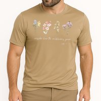 Boho Floral Consider How The Wildflowers Grow Motivational Cooling Performance Crew T-Shirt