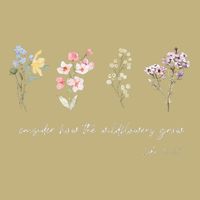 Boho Floral Consider How The Wildflowers Grow Motivational Cooling Performance Crew T-Shirt