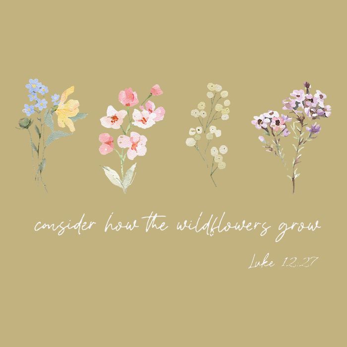 Boho Floral Consider How The Wildflowers Grow Motivational Cooling Performance Crew T-Shirt