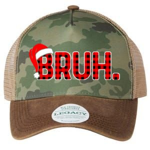 Bruh Funny Christmas Plaid Teens Boy Xmas Pajamas Legacy Tie Dye Trucker Hat