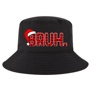 Bruh Funny Christmas Plaid Teens Boy Xmas Pajamas Cool Comfort Performance Bucket Hat