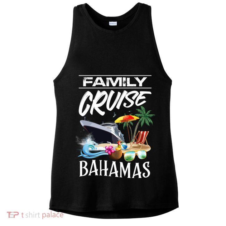 Bahamas Family Cruise Vacation Trip Cool Gift Ladies PosiCharge Tri-Blend Wicking Tank
