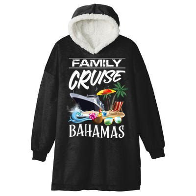 Bahamas Family Cruise Vacation Trip Cool Gift Hooded Wearable Blanket