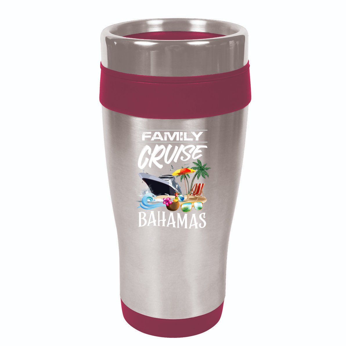 Bahamas Family Cruise Vacation Trip Cool Gift 16oz Travel Tumbler