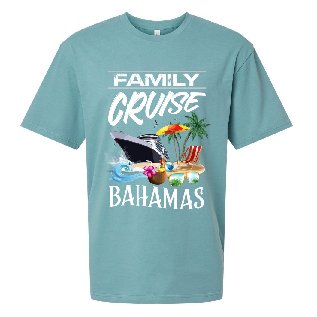 Bahamas Family Cruise Vacation Trip Cool Gift Sueded Cloud Jersey T-Shirt