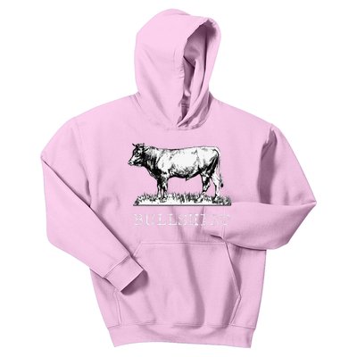 Bull Funny Cow Cowboy Kids Hoodie