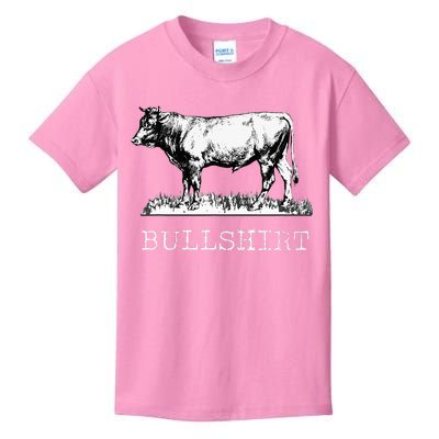 Bull Funny Cow Cowboy Kids T-Shirt