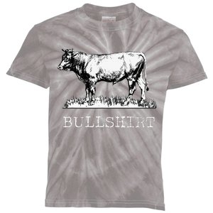 Bull Funny Cow Cowboy Kids Tie-Dye T-Shirt