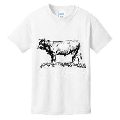 Bull Funny Cow Cowboy Kids T-Shirt