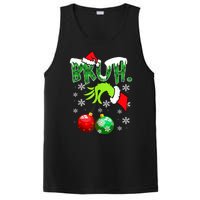 Bruh Funny Christmas Plaid PosiCharge Competitor Tank