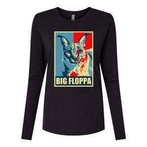 Big Floppa Caracal Cat Meme Womens Cotton Relaxed Long Sleeve T-Shirt