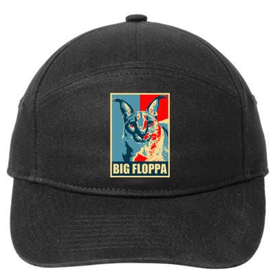 Big Floppa Caracal Cat Meme 7-Panel Snapback Hat