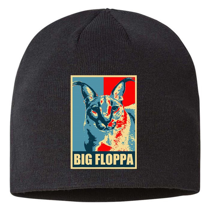 Big Floppa Caracal Cat Meme Sustainable Beanie