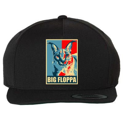 Big Floppa Caracal Cat Meme Wool Snapback Cap