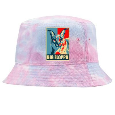 Big Floppa Caracal Cat Meme Tie-Dyed Bucket Hat