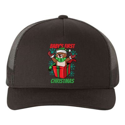 Baby's First Christmas Yupoong Adult 5-Panel Trucker Hat