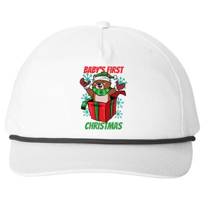 Baby's First Christmas Snapback Five-Panel Rope Hat