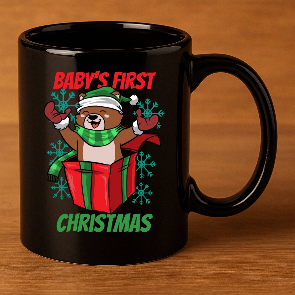 Baby's First Christmas 11oz C Handle Ceramic Mug