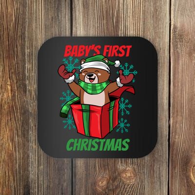 Baby's First Christmas Coaster