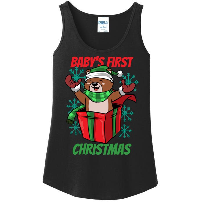 Baby's First Christmas Ladies Essential Tank