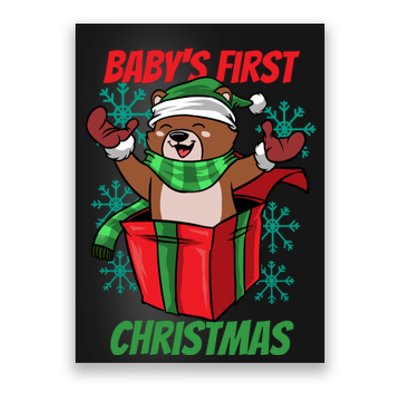 Baby's First Christmas Poster