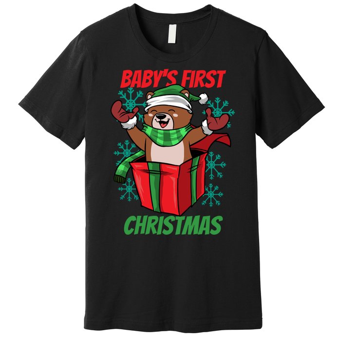 Baby's First Christmas Premium T-Shirt