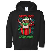 Baby's First Christmas Toddler Hoodie