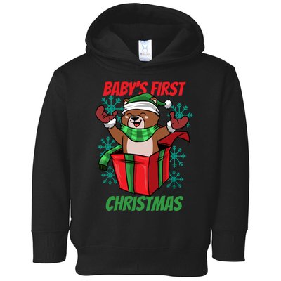 Baby's First Christmas Toddler Hoodie