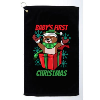 Baby's First Christmas Platinum Collection Golf Towel