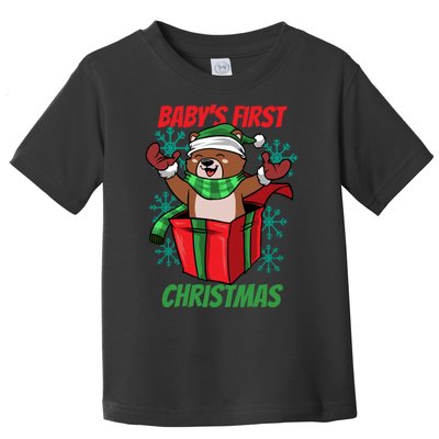 Baby's First Christmas Toddler T-Shirt