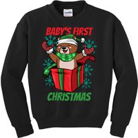 Baby's First Christmas Kids Sweatshirt