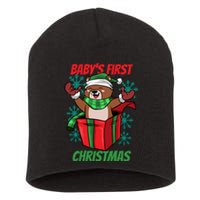 Baby's First Christmas Short Acrylic Beanie