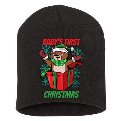 Baby's First Christmas Short Acrylic Beanie