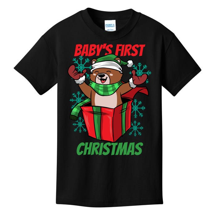 Baby's First Christmas Kids T-Shirt