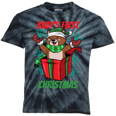 Baby's First Christmas Kids Tie-Dye T-Shirt