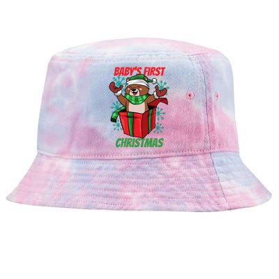 Baby's First Christmas Tie-Dyed Bucket Hat