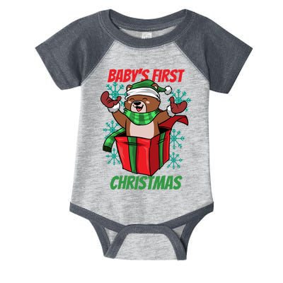 Baby's First Christmas Infant Baby Jersey Bodysuit