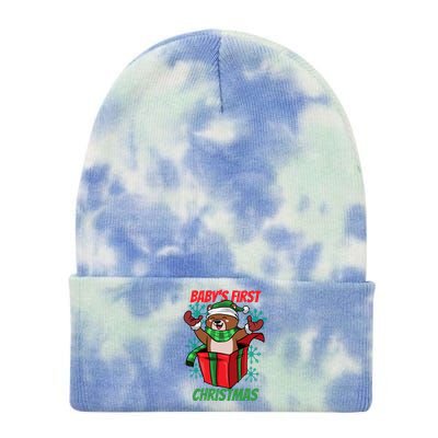 Baby's First Christmas Tie Dye 12in Knit Beanie