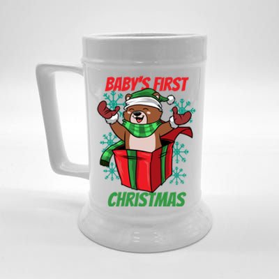 Baby's First Christmas Beer Stein