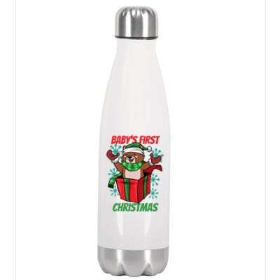 Baby's First Christmas Stainless Steel Insulated Water Bottle