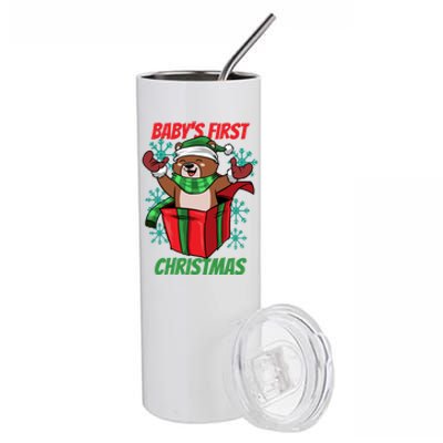 Baby's First Christmas Stainless Steel Tumbler