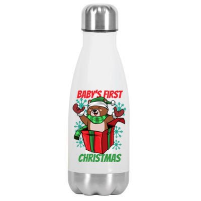 Baby's First Christmas Stainless Steel Insulated Water Bottle