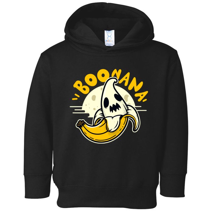 Boonana Funny Cute Banana Ghost Halloween Banana Lover Gifts Toddler Hoodie